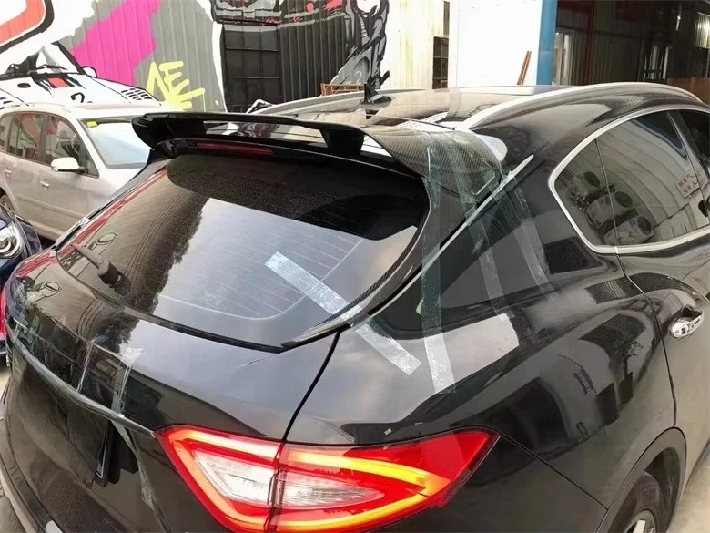 Used for Masara Levante Carbon Fiber Rear Spoiler Mudguard Roof Mudguard M-style Car Parts Body Kit
